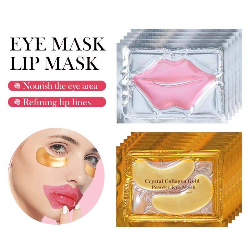 Skincare Indonesia - 10/20pcs Golden Crystal Collagen Eye Mask