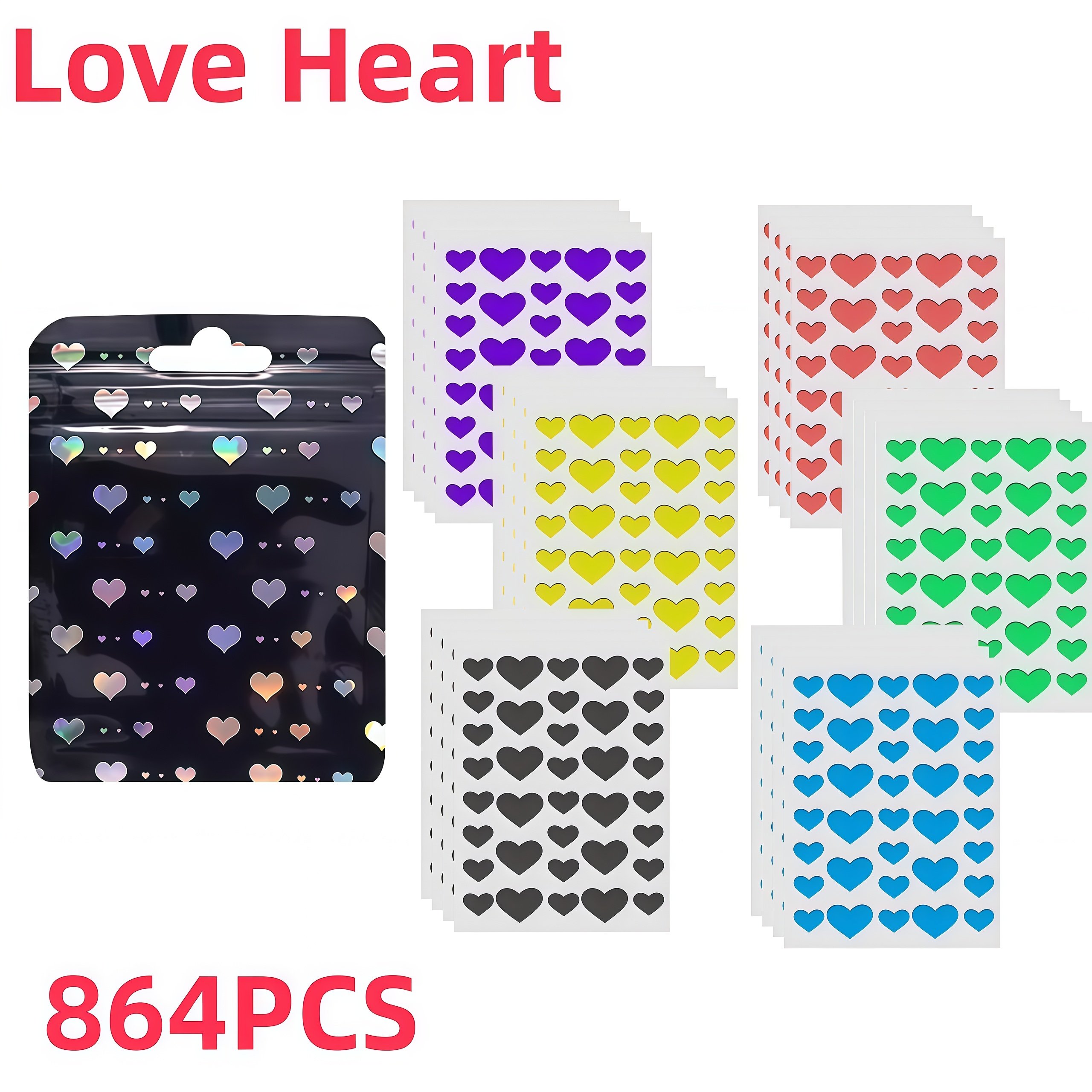 Skincare Acne - 864PCS Cute Heart Shape Pimple Patch