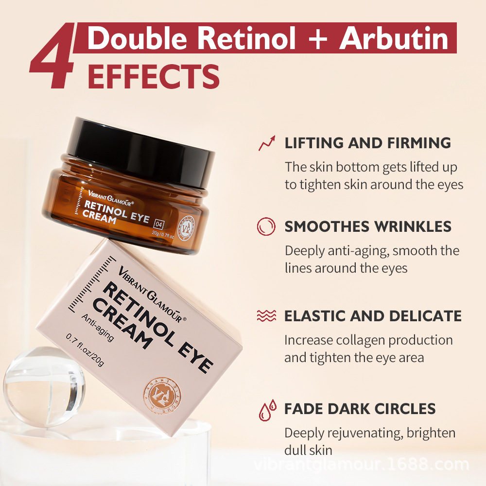 Retinol Vitamin A Cream - 2PCS VIBRANT GLAMOUR 20g Retinol Eye