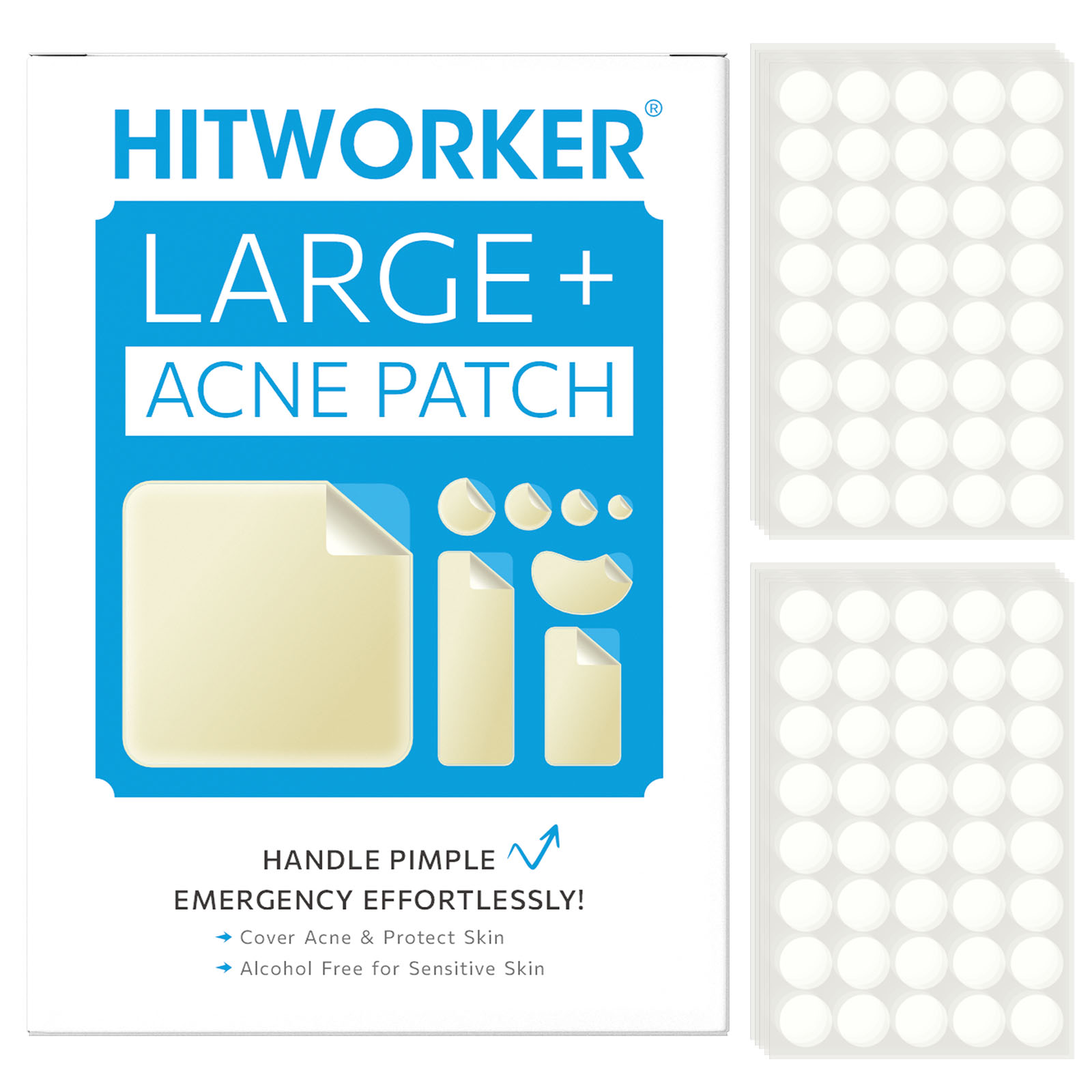 Skincare Acne - Invisible Waterproof Hydrocolloid Acne Patch for