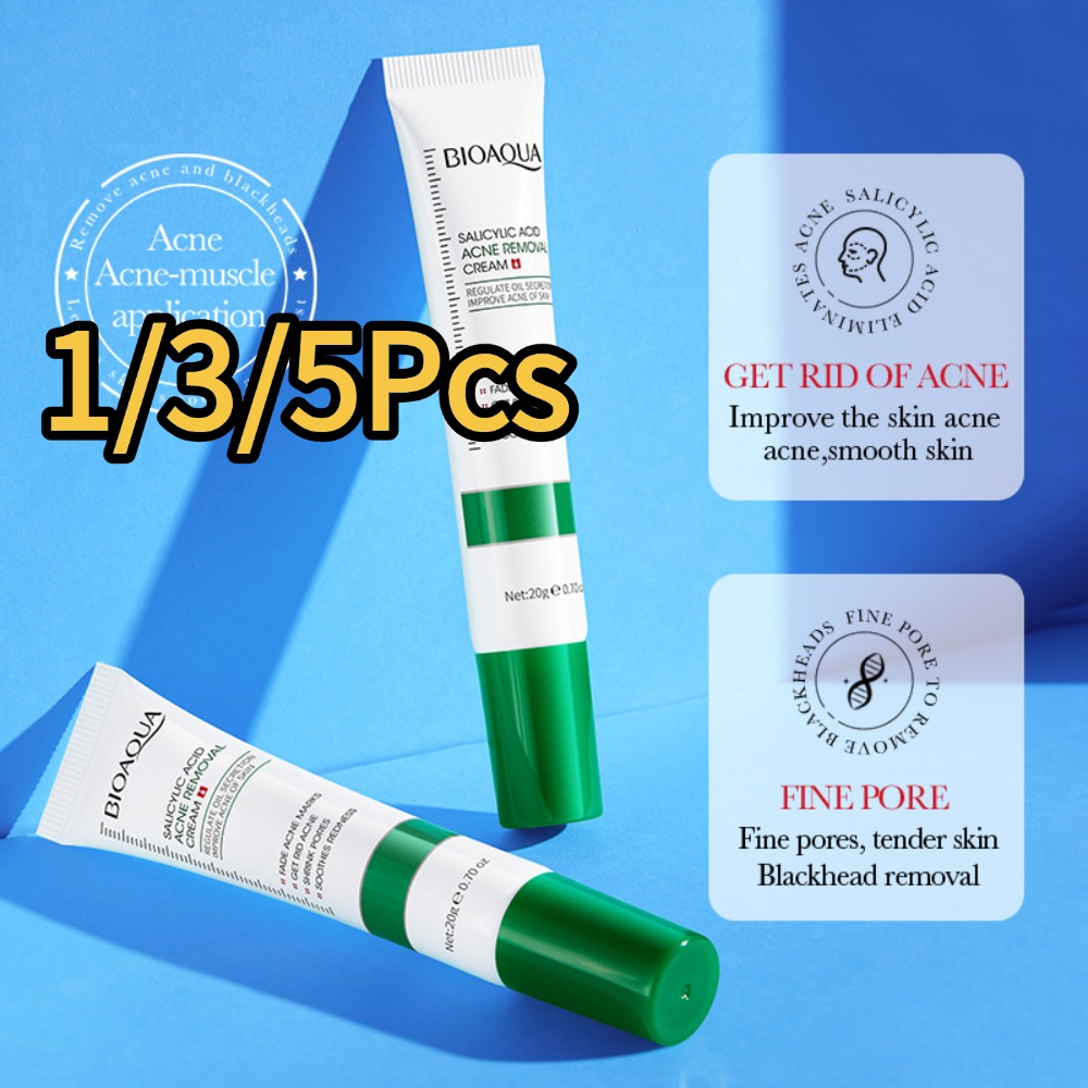 Salicylic Acid Cleanser - BIOAOUA 1/3/5Pcs Salicylic Acid Facial Cleanser