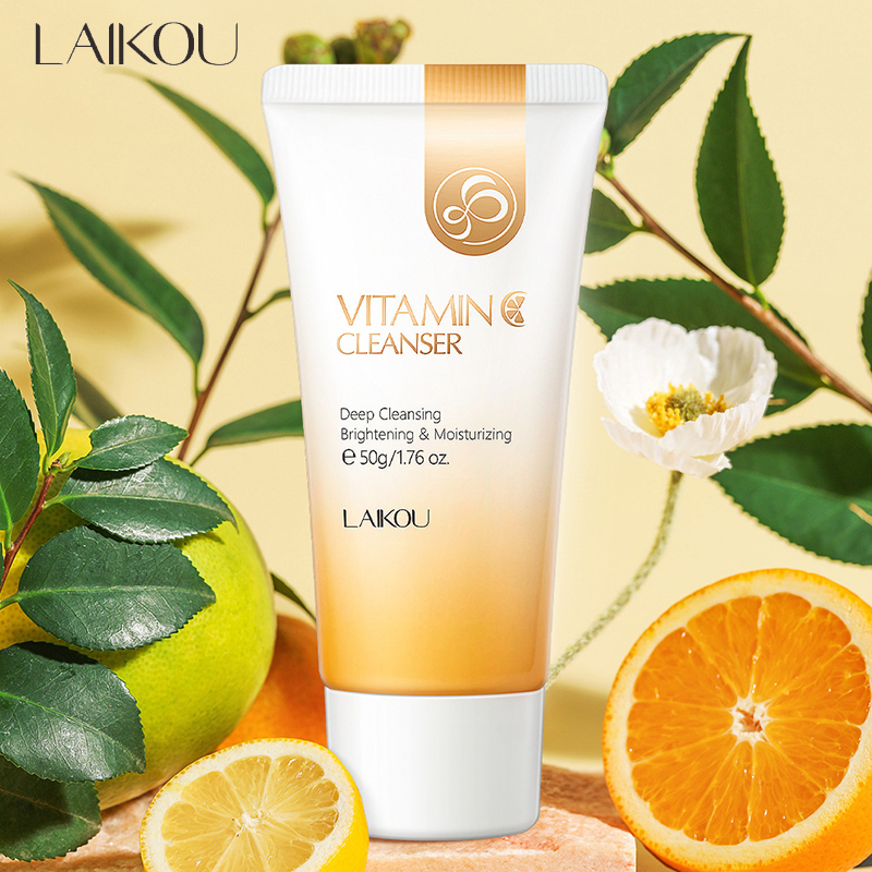 Salicylic Acid Cleanser - LAIKOU 50g Vitamin C Facial Cleanser