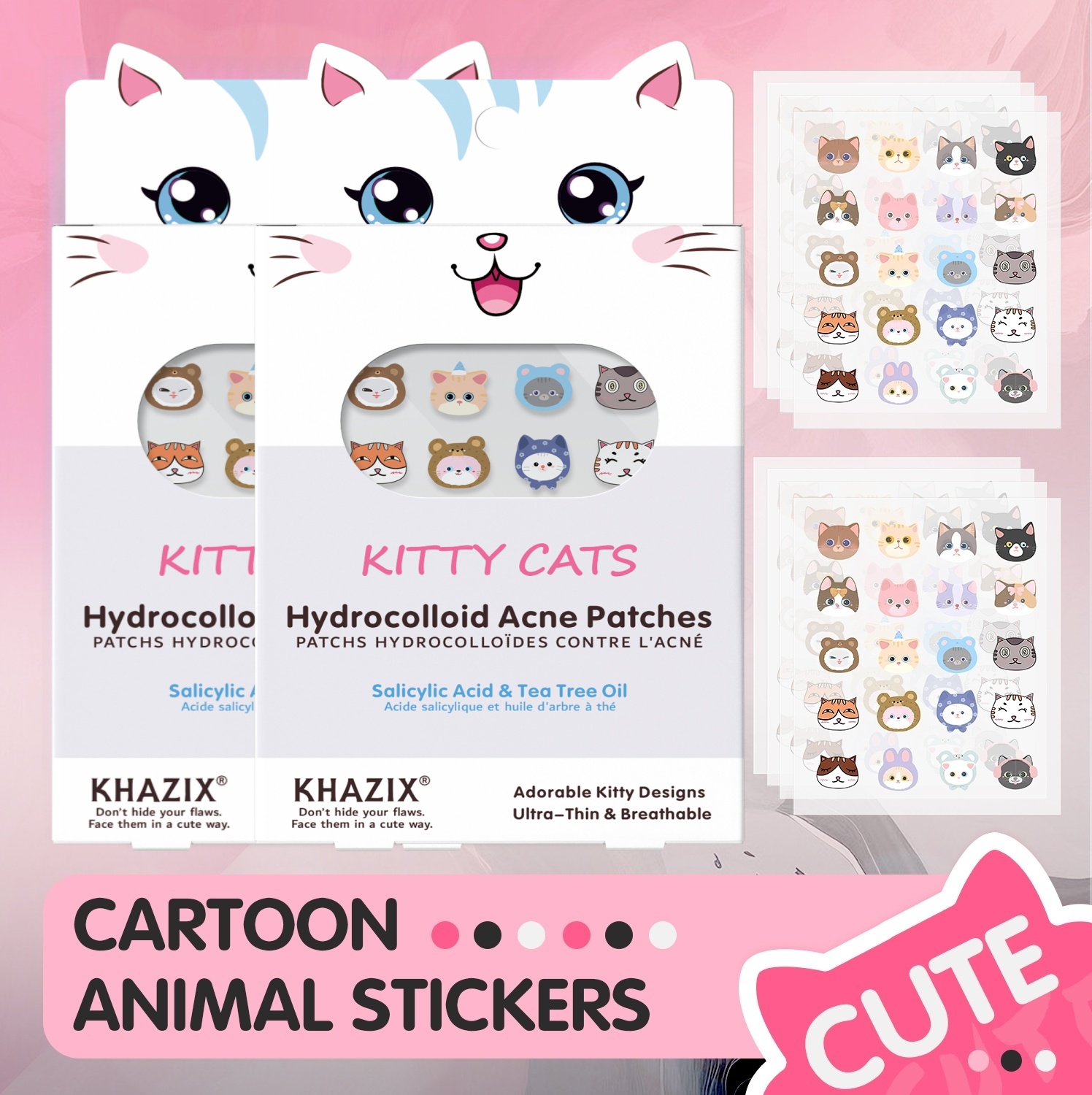 100 new cartoon facial acne pa - đánh giá và giá Skincare Acne