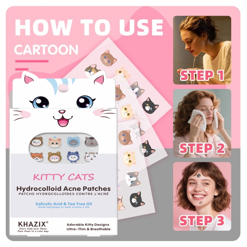 100 new cartoon facial acne pa - đánh giá và giá Skincare Acne