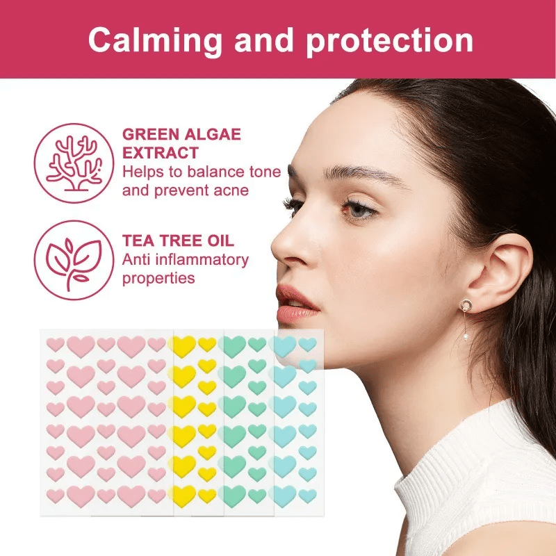 864PCS Cute Heart Shape Pimple - đánh giá và giá Skincare Acne