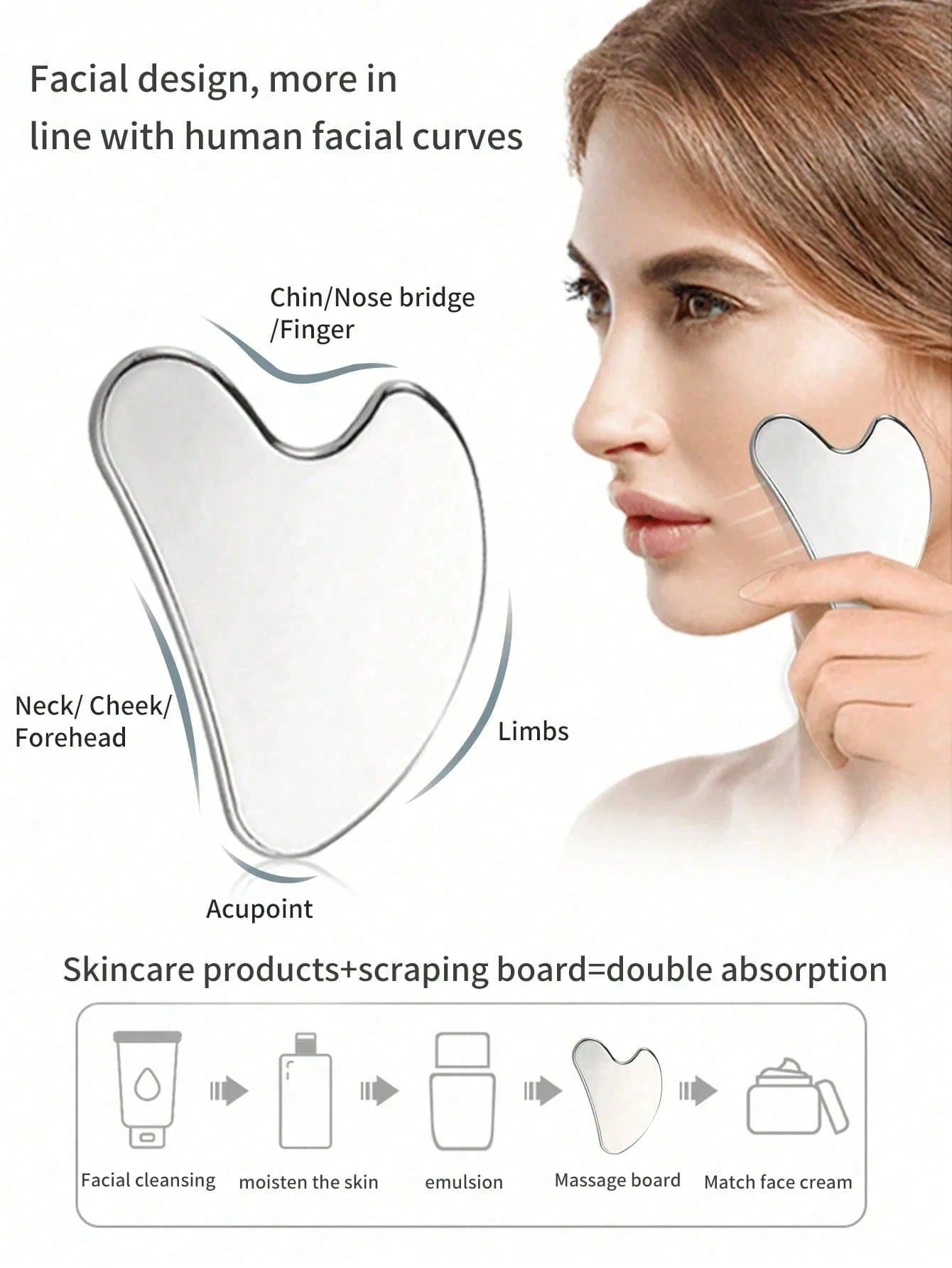 Heart-shaped Stainless Steel G - đánh giá và giá Skincare Indonesia