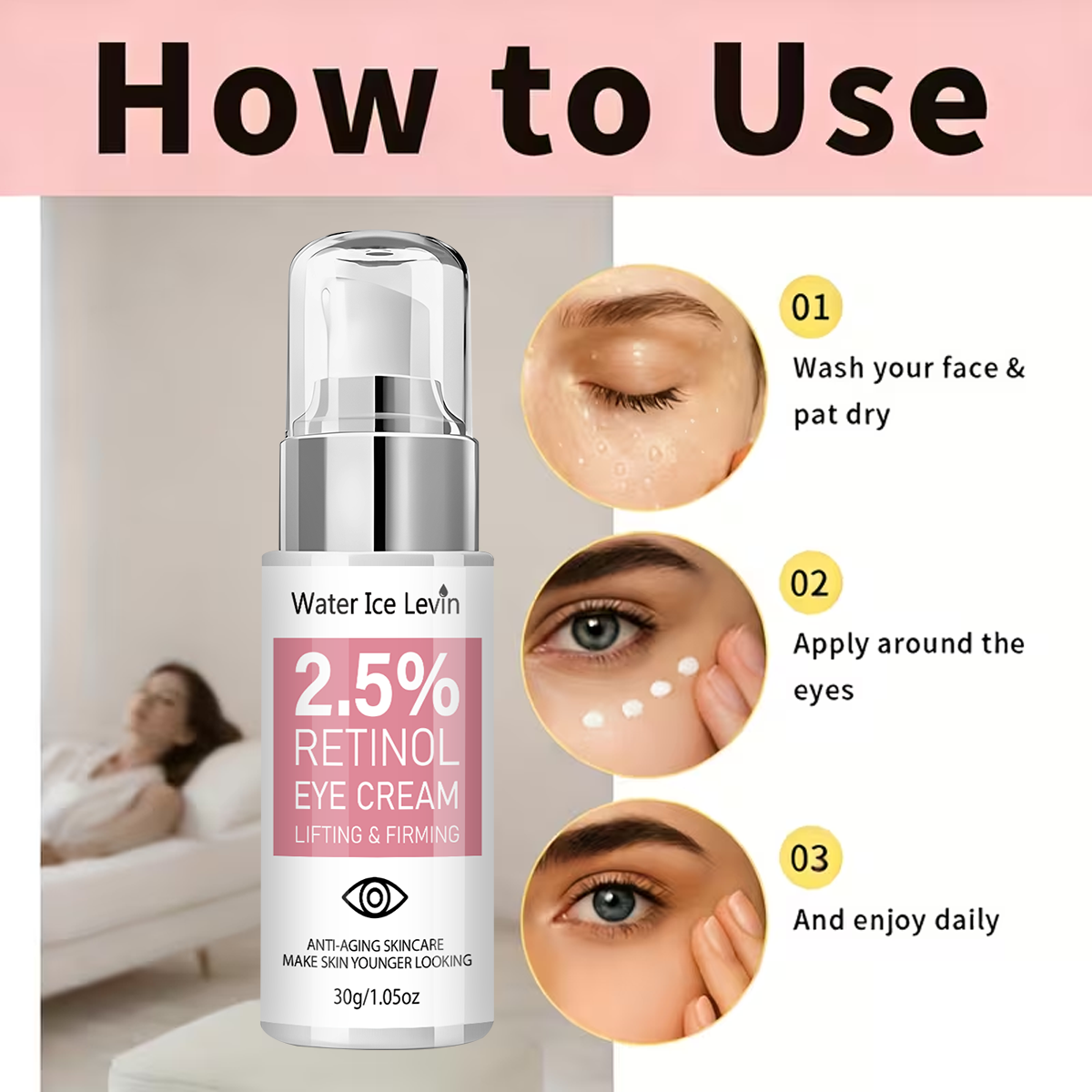 2.5% Retinol Lifting Eye Cream - đánh giá và giá Retinol Vitamin A Cream