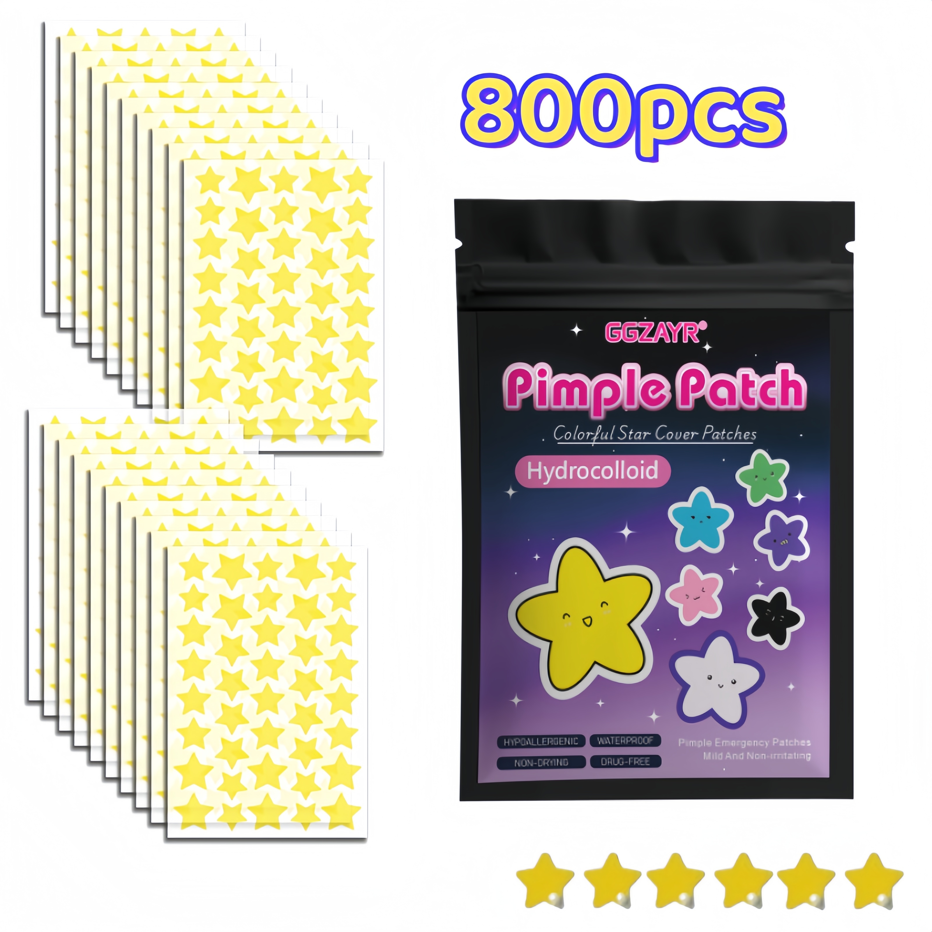 400/800pcs Hydrocolloid Acne P - đánh giá và giá Skincare Acne