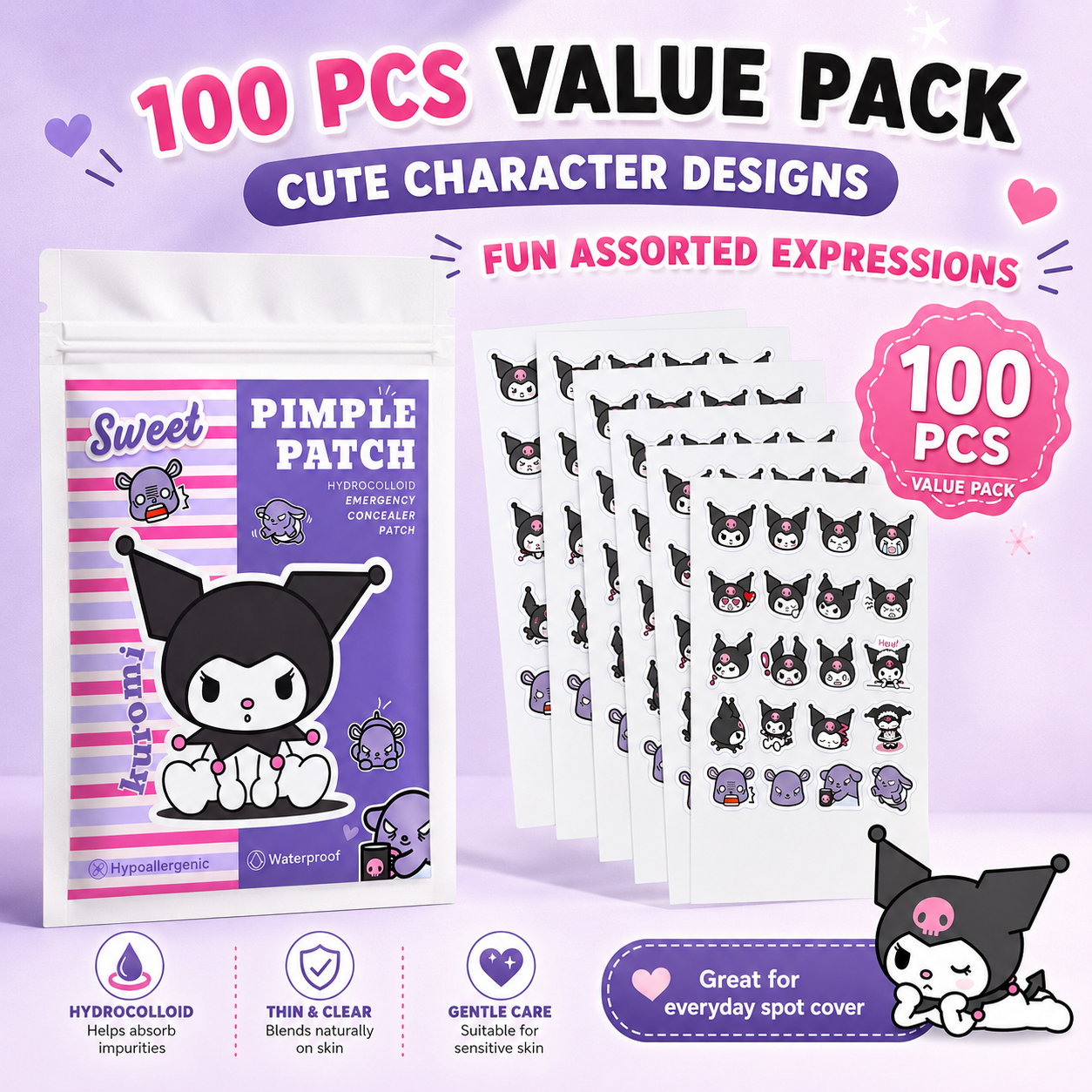 Hello Kitty Cute Pimple Patche - đánh giá và giá Skincare Acne