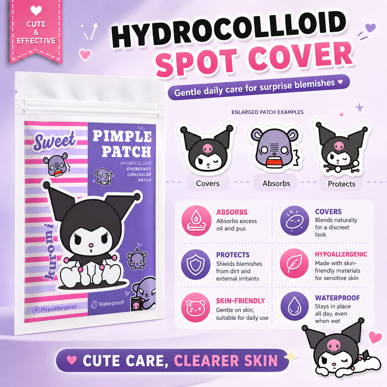 Hello Kitty Cute Pimple Patche - đánh giá và giá Skincare Acne