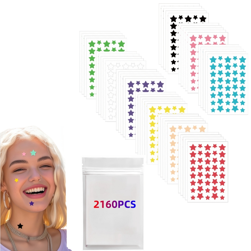 2160PCS Large Count Cute Star  - đánh giá và giá Skincare Acne