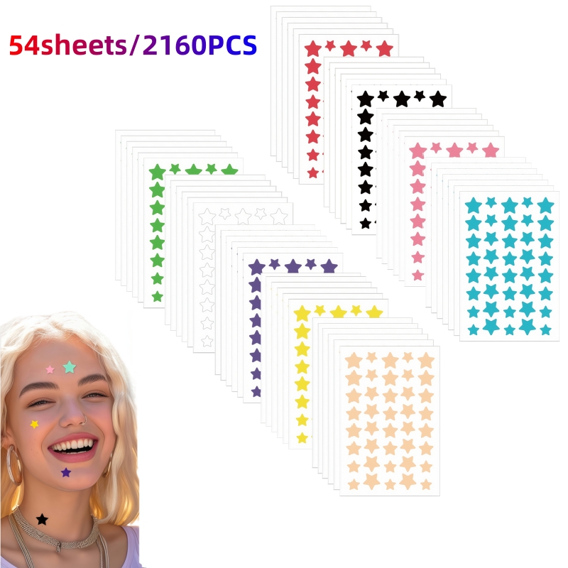 2160PCS Large Count Cute Star  - đánh giá và giá Skincare Acne