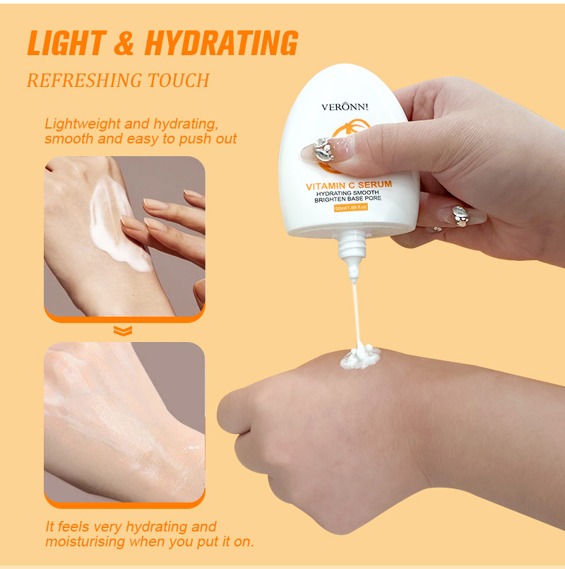 VERONNI Vitamin C Primer 50ml  - đánh giá và giá Squalane Oil Lightweight