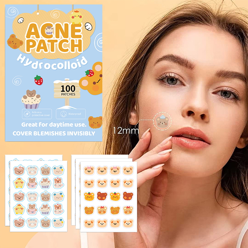 New 100pcs Bear Face Skin Care - đánh giá và giá Skincare Acne