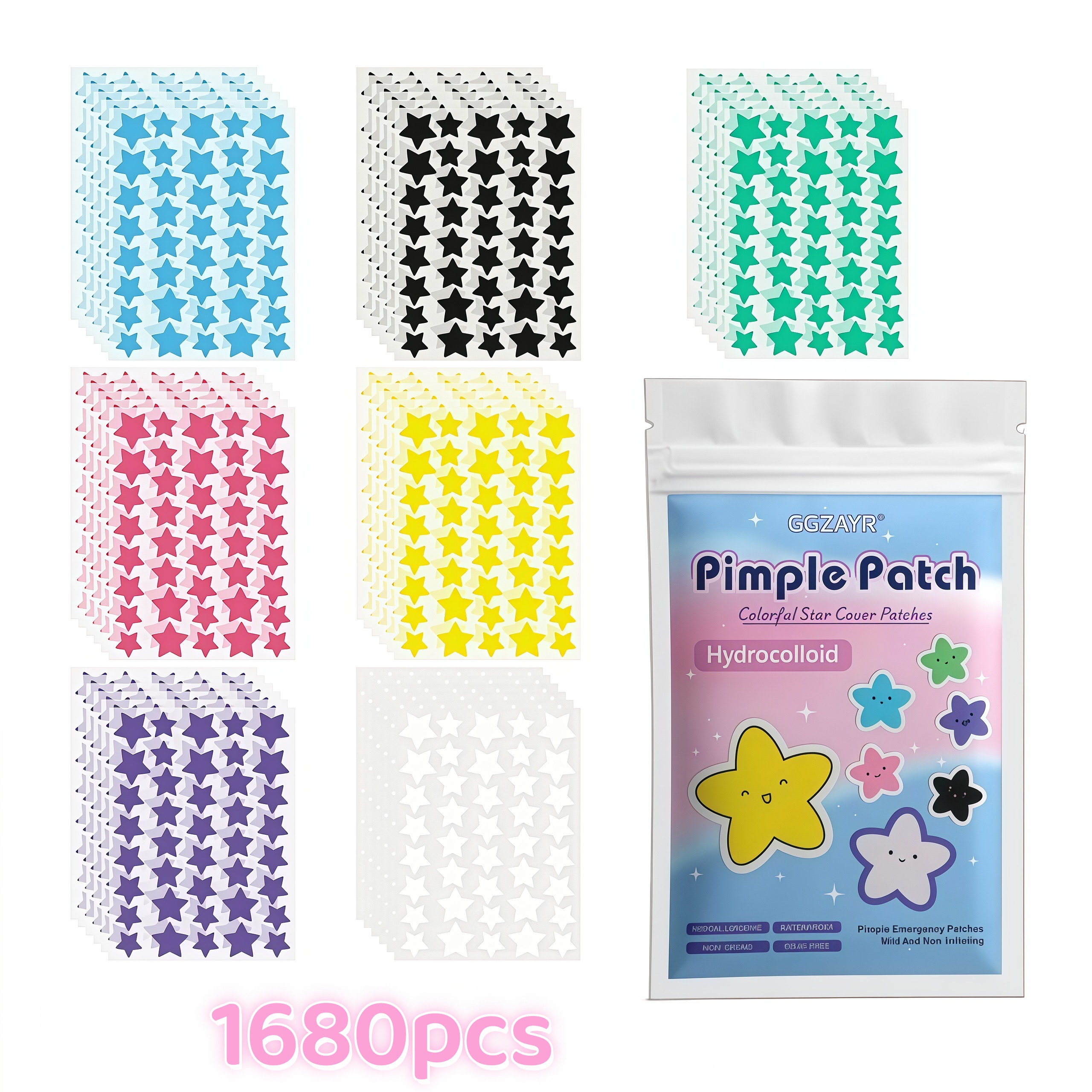 280/1120/1680pcs Seven-Color S - đánh giá và giá Skincare Acne
